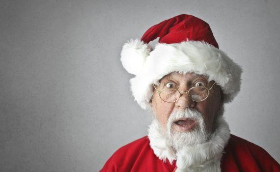 man in santa claus costume